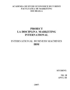 Internațional business machines IBM - Pagina 1