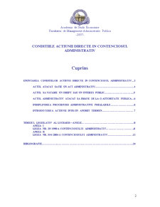 Conditiile Actiunii Directe in Contenciosul Administrativ - Pagina 2