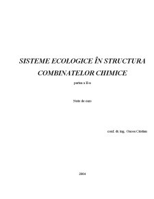 Sisteme Ecologice în Structura Combinatelor Chimice - Pagina 1