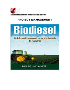 Noi domenii de afaceri ce se vor dezvoltă în România - biodiesel - Pagina 1