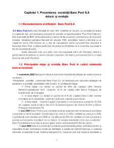 Studiu monografic la SC BancPost Iași - Pagina 1