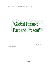Global Finance Past and Present - Pagina 1