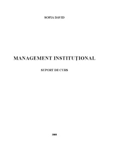 Management instituțional - Pagina 1