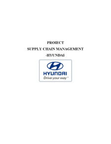 Supply Chain Management Hyundai - Pagina 1