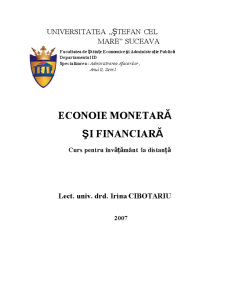 Econoie Monetară și Financiară - Pagina 1