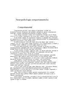 Neuropsihologia Comportamentului - Pagina 1