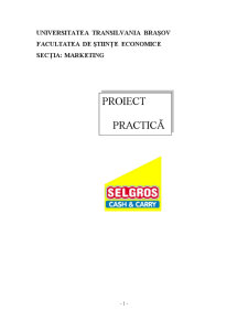 Proiect practică - Selgros - Pagina 1