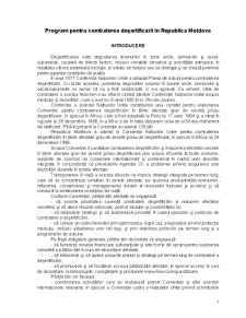 Program pentru Combaterea Deșertificării în Republica Moldova - Pagina 1