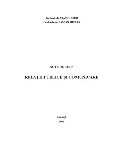Relații Publice și Comunicare - Pagina 1