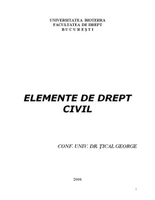 Elemente de Drept Civil - Pagina 1