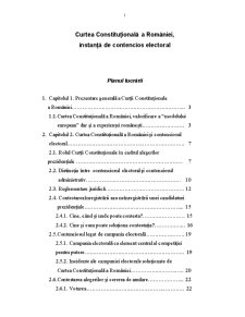 Curtea Constitutionala a Romaniei, Instanta de Contencios Electoral - Pagina 1