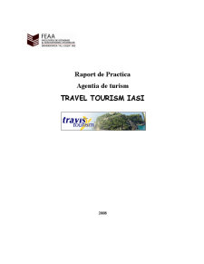 Raport de practică - agenția travel Tourism Iași - Pagina 1