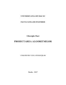 Proiectarea Algoritmilor - Pagina 1