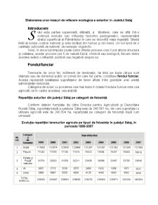 Elaborarea unor măsuri de refacere ecologică a solurilor în județul Sălaj - Pagina 1