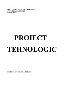 Proiect tehnologic - pastă de tomate - Pagina 1