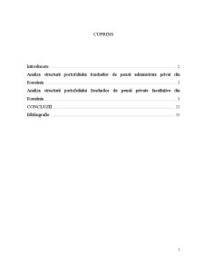 Analiza comparativă a structurii portofoliului fondurilor de pensii din România - Pagina 2