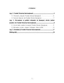 Mecanisme și Politici Obișnuite de Finanțare Oferite Țărilor Membre de Către Fondul Monetar Internațional - Pagina 2