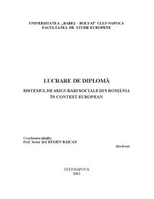 Sistemul de Asigurari Sociale din România în Context European - Pagina 1