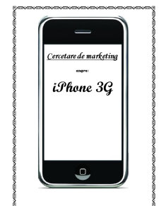Cercetare de Marketing asupra Iphone 3G - Pagina 1