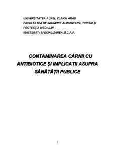 Contaminarea Cărnii cu Antibiotice - Pagina 2