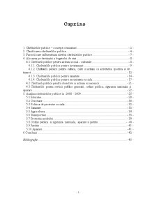 Analiza Cheltuielilor Publice în România - Pagina 1