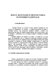 Rolul Băncilor în Dezvoltarea Economiei Naționale - Pagina 1