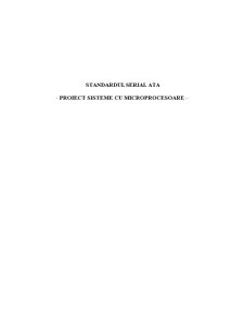 Standardul Serial ATA - Pagina 1