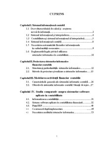Proiectarea Sistemelor Informatice Financiar Contabile - Pagina 1