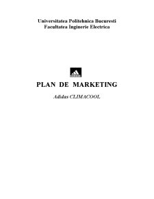 Plan Marketing Adidas ClimaCOOL - Pagina 1