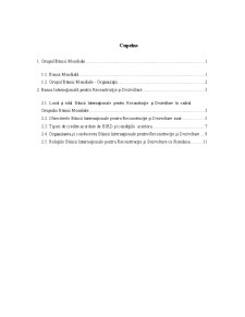Obiectivele băncii internaționale pentru reconstrucție și dezvoltare - Pagina 1