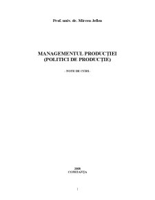Managementul Producției - Pagina 1