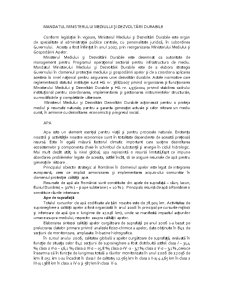 Mandatul Ministerului Mediului și Dezvoltării Durabile - Pagina 1