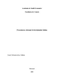 Educația în Italia - Pagina 1