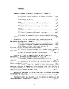 Proiect practică - Primăria Municipiul Caracal - Pagina 1
