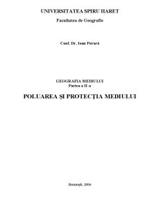 Poluarea și Protecția Mediului - Pagina 1