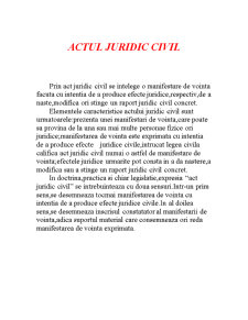 Actul Juridic Civil - Clasificarea Actelor Juridice Civile - Pagina 2