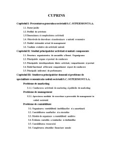 Studierea principalelor domenii și probleme de specialitate economică în cadrul societății SC Supermont SA - Pagina 2
