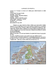 Finlanda - Studiu de Geografie - Pagina 2