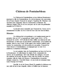Chateau de Fontaineblue - Pagina 1