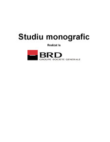 Studiu Monografic - Brd Groupe Societe Generale - Pagina 1