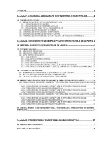 Finanțarea și contabilitatea operaților de leasing - Pagina 1