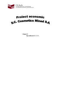 Proiect Economic - SC Cosmetics Mined SA - Pagina 1