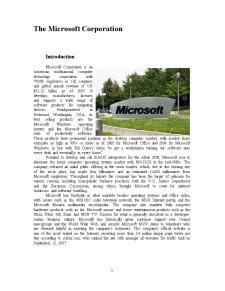 Project în Business Administration - The Microsoft Corporation - Pagina 3