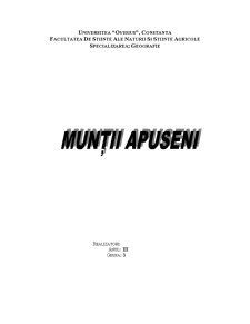 Munti Apuseni - Pagina 1