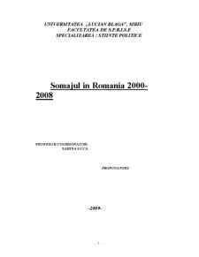 Șomajul în România 2000-2008 - Pagina 1