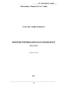 Sisteme Informaționale Geografice - Pagina 1