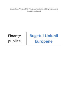Bugetul Uniunii Europene - Pagina 1
