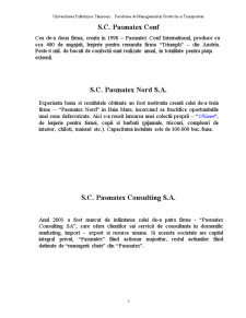 Analiza activității SC Pasmatex SA - Pagina 5
