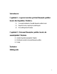 Finanțele Publice Locale ale Municipiului Chișinău - Pagina 2