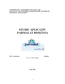 Studiu Aplicativ - Parmalat - Pagina 1